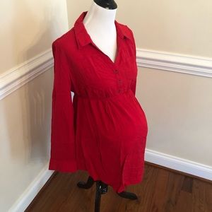 Motherhood maternity red tunic